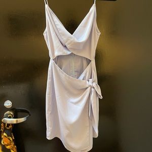 Spaghetti strap light blue dress